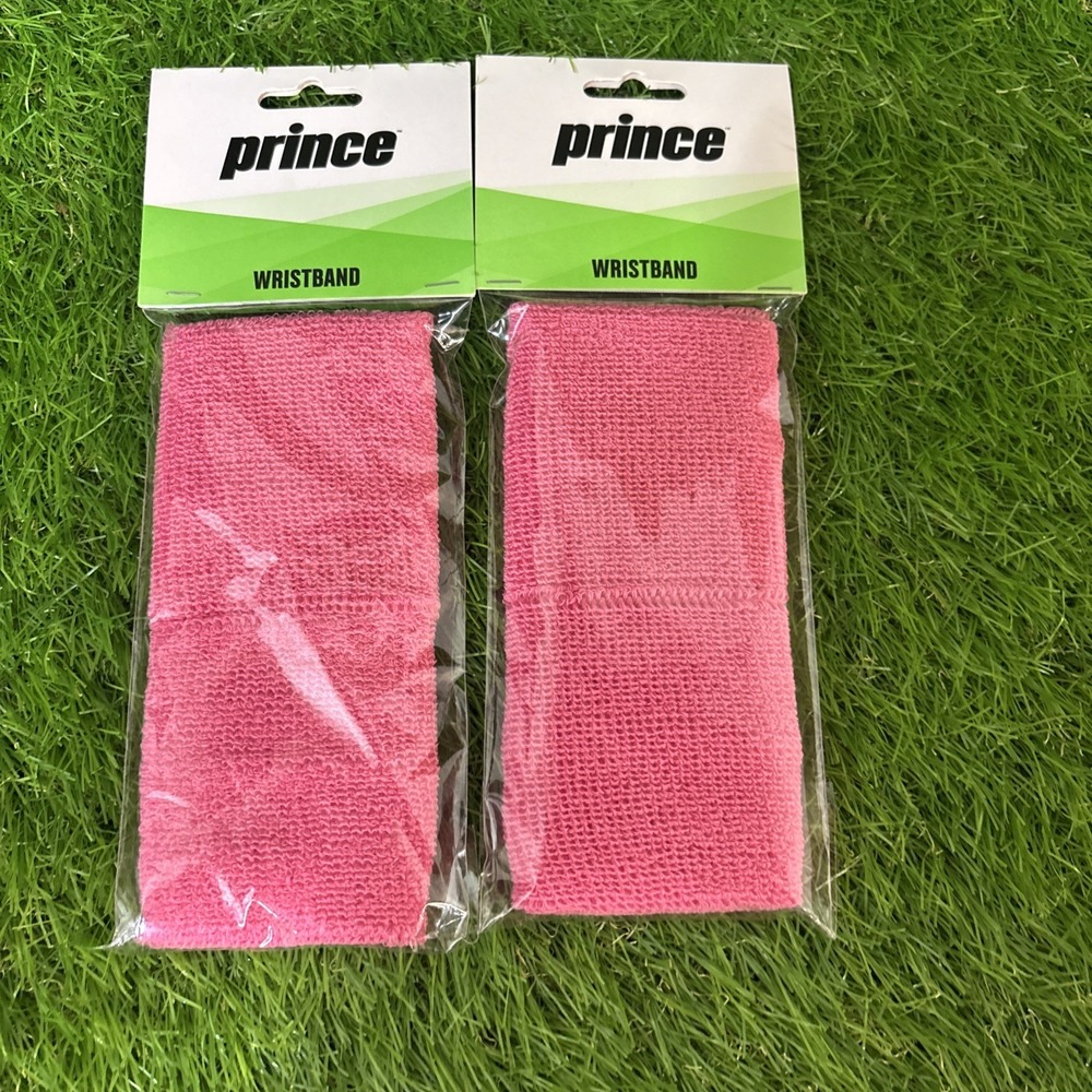 Lot Of 2 Prince Wristbands 3" Tennis Pickleball Sports Pink (4‎ Total)